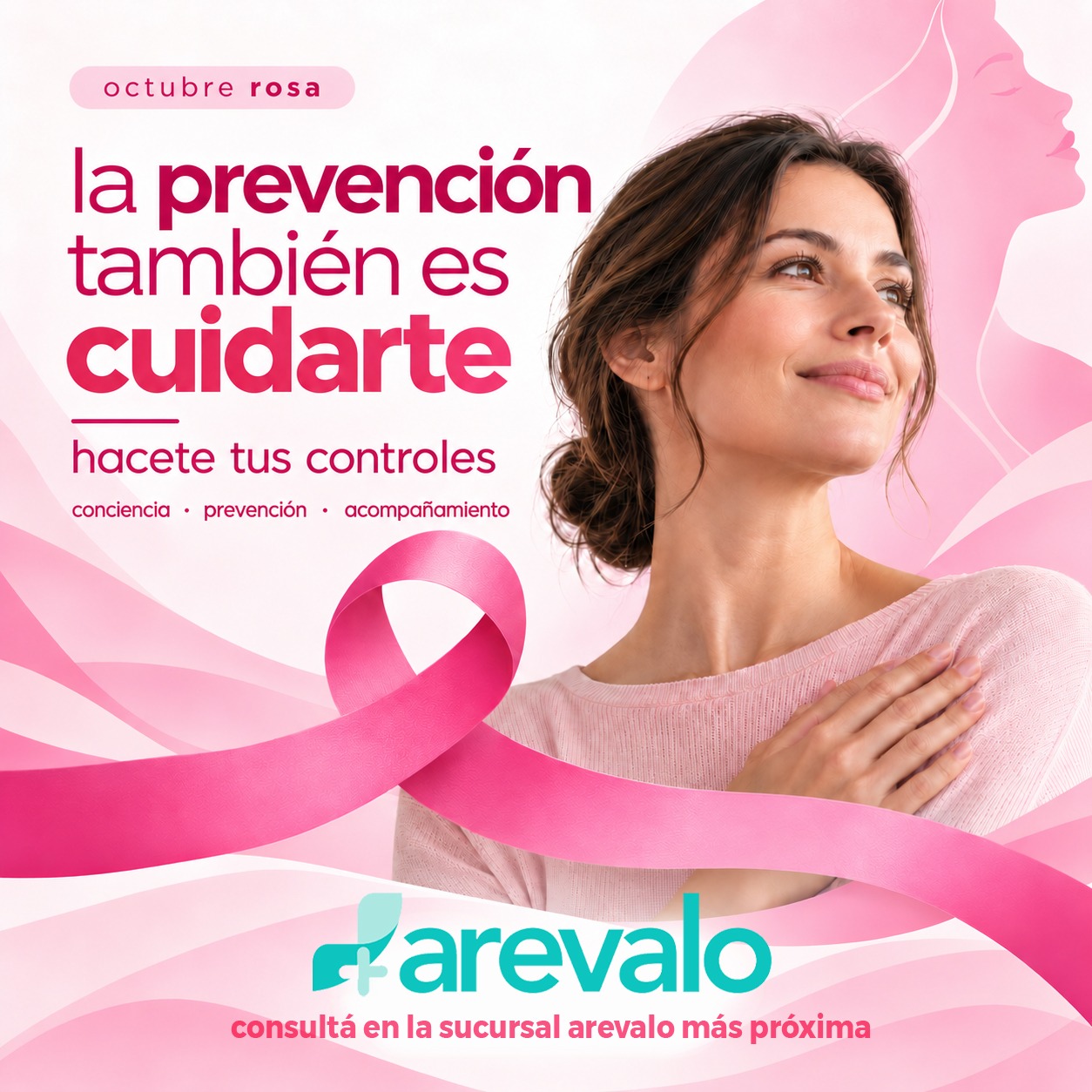 Octubre Rosa en AREVALO: la prevención también es cuidarte, hacete tus controles