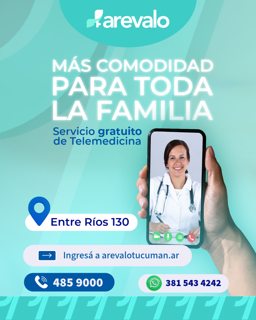 Más comodidad para toda la familia — Telemedicina Arevalo